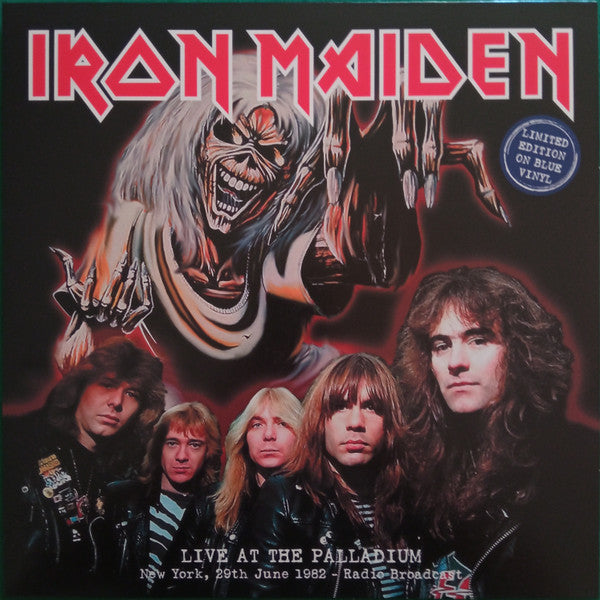 Live At Palladium New York 29th June 1982/Radio Broadcast/Blue Vinyl - Front Cover