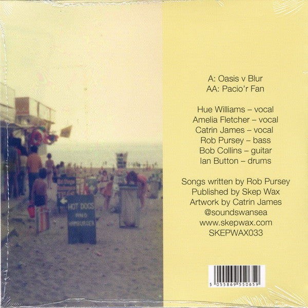 Oasis v Blur - Pacio’r Fan/Purple Vinyl - Front Cover