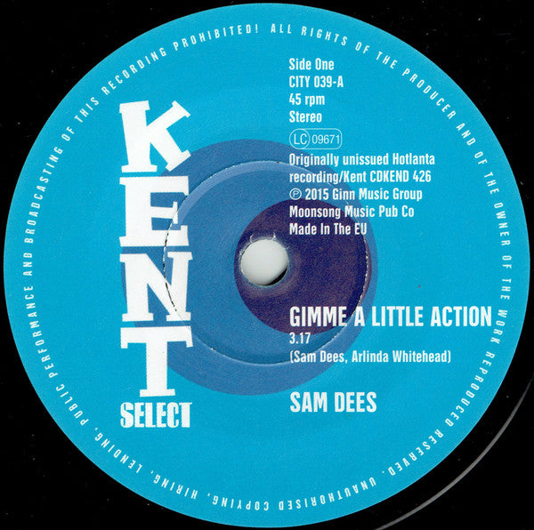 Gimme a little action Meet me - Front Cover