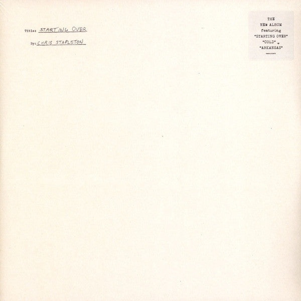 Starting Over - Front Cover