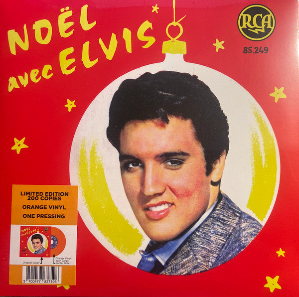 Noël Avec Elvis Édition Limitée Vinyle Orange - Front Cover
