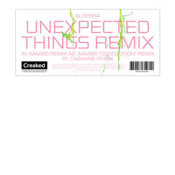 Unexpected Things/Remixes - Vinyle - Front Cover