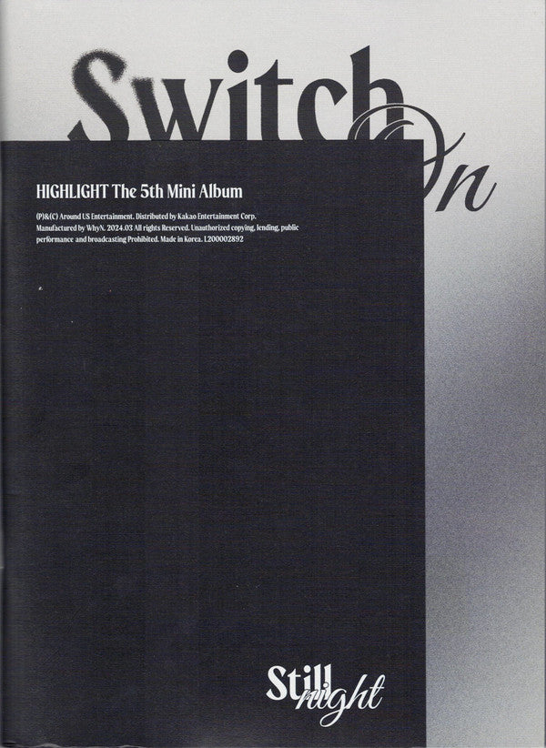 Switch On - Front Cover