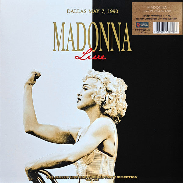 Live In Dallas 7th May 1990 Vinyle Coloré Marbré - Front Cover