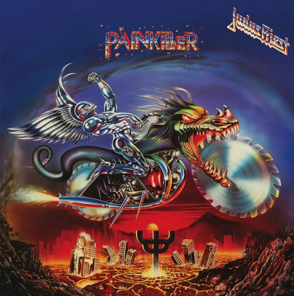 Painkiller (35th Anniversary Edition) Exclusivité Fnac Vinyle Bleu Transparent et Blanc Opaque - Front Cover