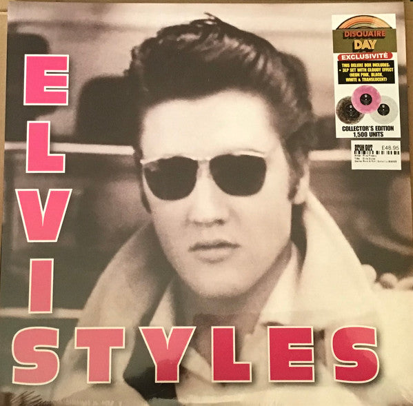 Elvis Styles Vinyle Effet Nuage Rose Néon, Noir et Blanc - Front Cover