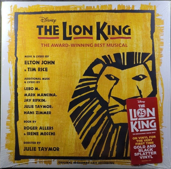 The Lion King Vinyle Jaune - Front Cover