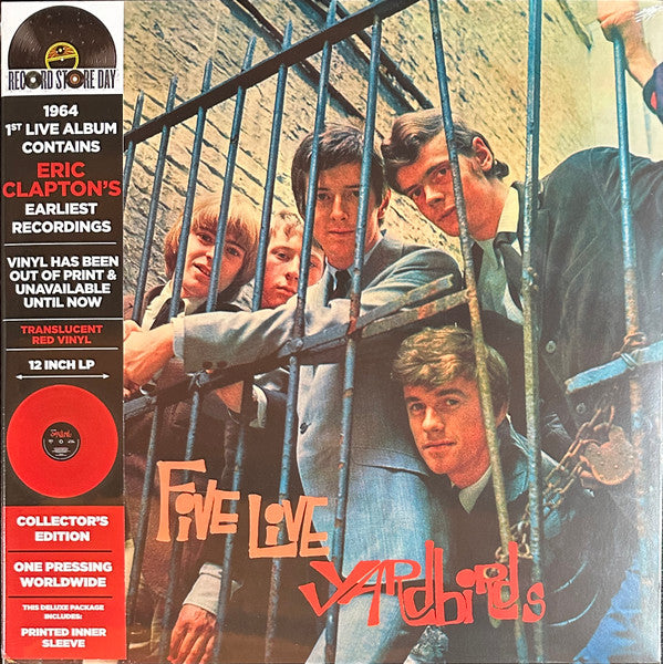 5 Live Yardbirds Vinyle Rouge - Front Cover