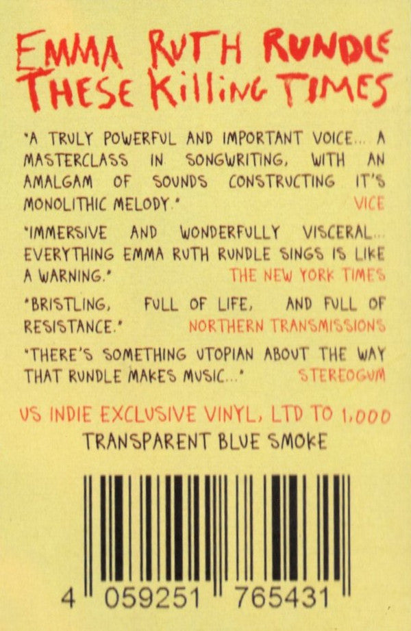 These Killing Times Édition Limitée Vinyle Bleu Fumé - Front Cover