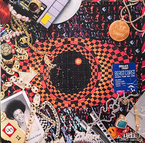 Escape From New York Vinyle Orange Translucide - Front Cover