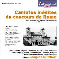 Cantates inédites du concours de Rome - Front Cover