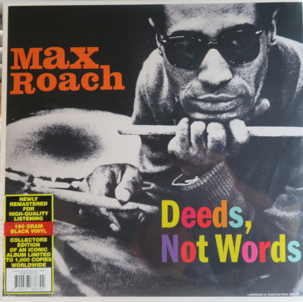 Deeds, Not Words Édition Limitée - Front Cover