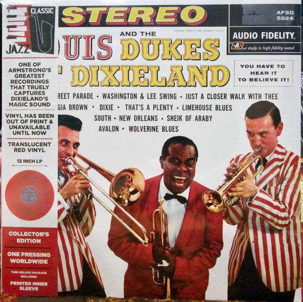 Louis And The Dukes Of Dixieland (Audio Fidelity) Édition Limitée Vinyle Rouge - Front Cover