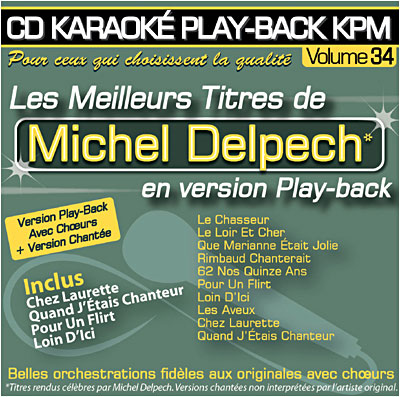 Play back KPM volume 34 - Michel Delpech - Front Cover