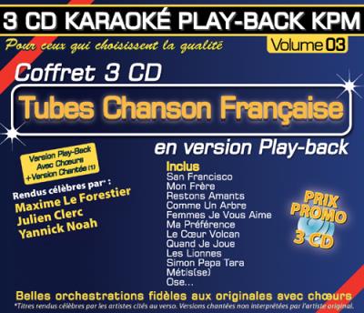 Playback Kpm Volume 3 - Tubes chanson française - Front Cover