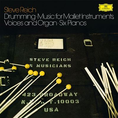 Reich: Drumming- Music For Mallet Instruments, Voices and Organ- Six Pianos - Vinyle - Front Cover