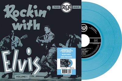 Rockin' With Elvis Volume 1 Édition Limitée Vinyle Bleu - Front Cover