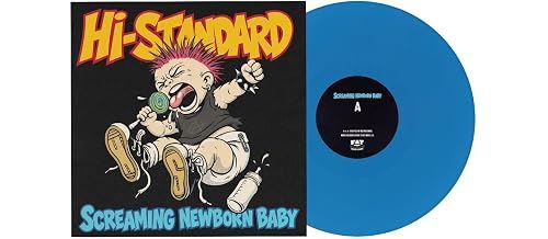 Screaming Newborn Baby Vinyle Bleu - Front Cover